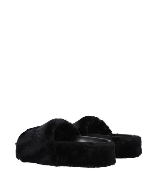 Stella McCartney Black Stella Mc Cartney Loafers And Clogs Eco Fur