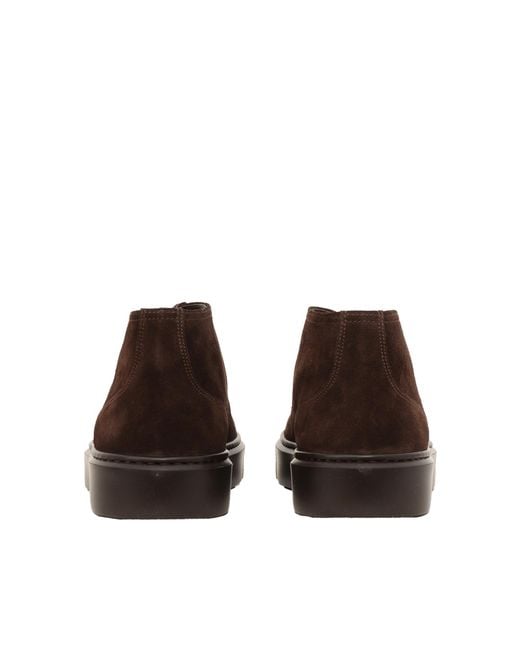 Doucal's Brown Sneaker Chukka Parabout (Gm) Visone Terre+F.Do T.Moro