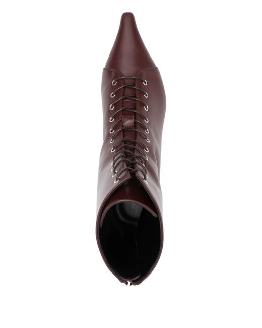 Aeyde Brown Trixi Calf Leather Port Shoes