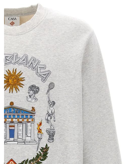 Sweat-shirt 'Le Temple du Sport' Casablanca pour homme en coloris White