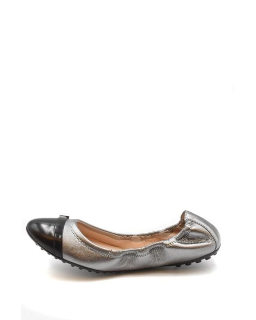 Tod's White Ballet Flats