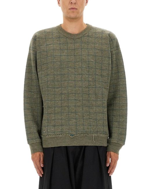 Maison Margiela Sweatshirt mit abgenutztem Effekt in Green für Herren