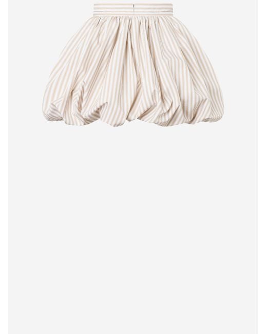 Patou Natural Skirt With Striped Pattern
