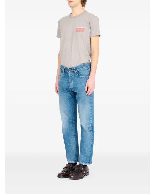 Maison Margiela Blue Pants 5 Pockets for men