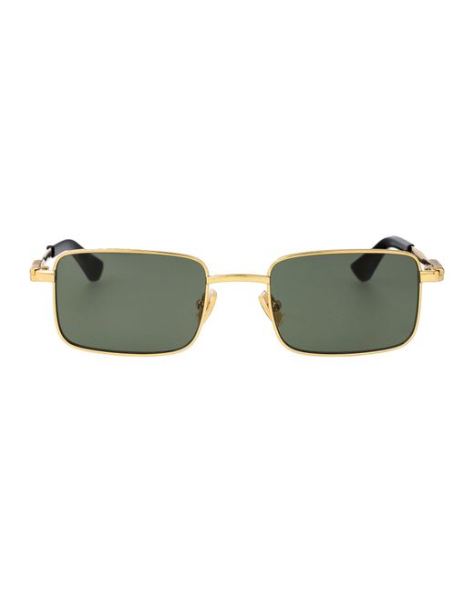 Bottega Veneta Green Metal Sunglasses for men