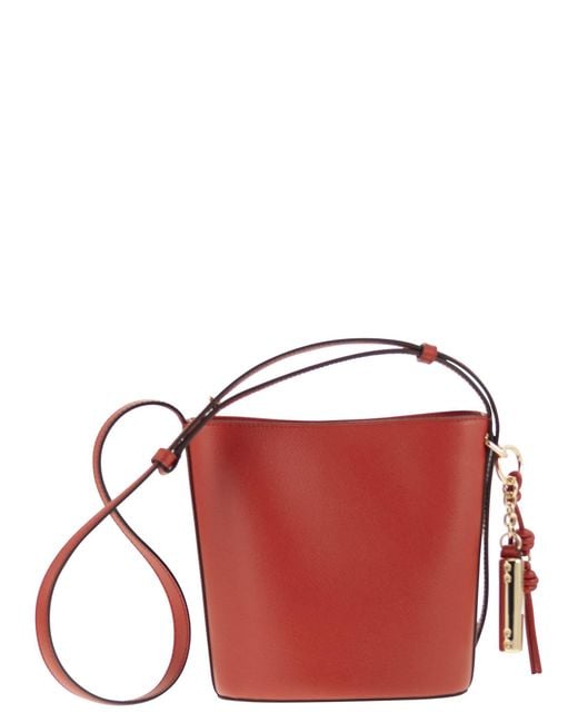 Furla Red Roxie Mini Bucket Bag