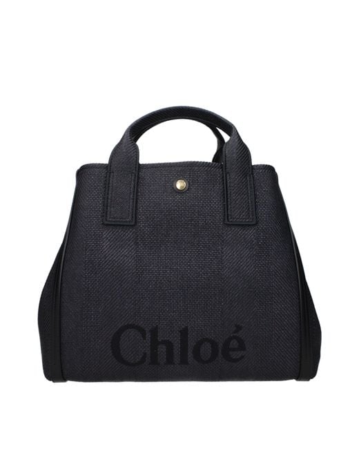 Chloé Black Fabric Handbags