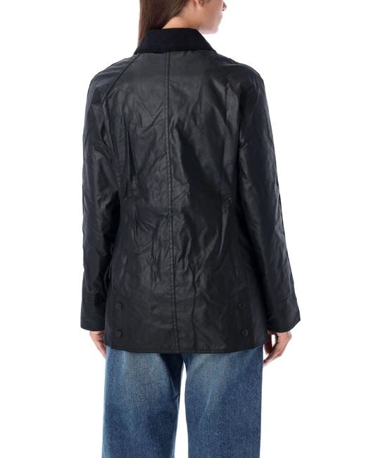 Barbour Blue Beadnell Wax Jacket