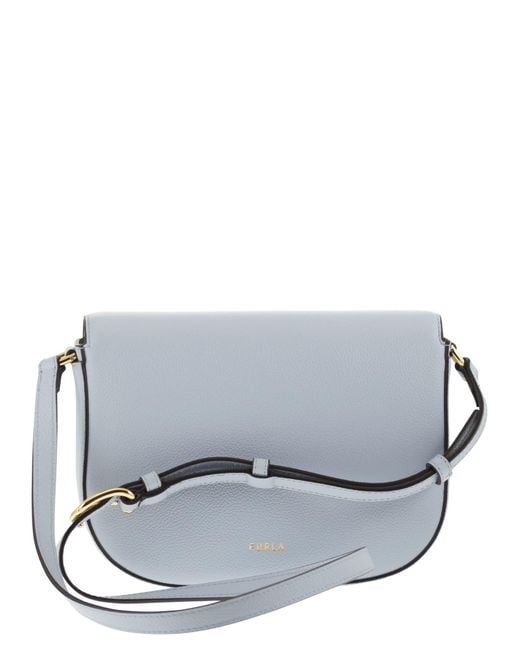Furla Gray Moonlight Shoulder Bag S