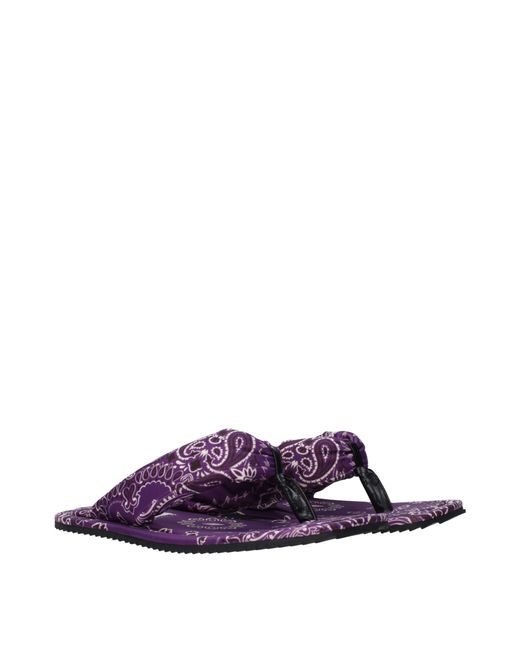 The Attico Purple Infradito Indie Donna Tessuto Viola