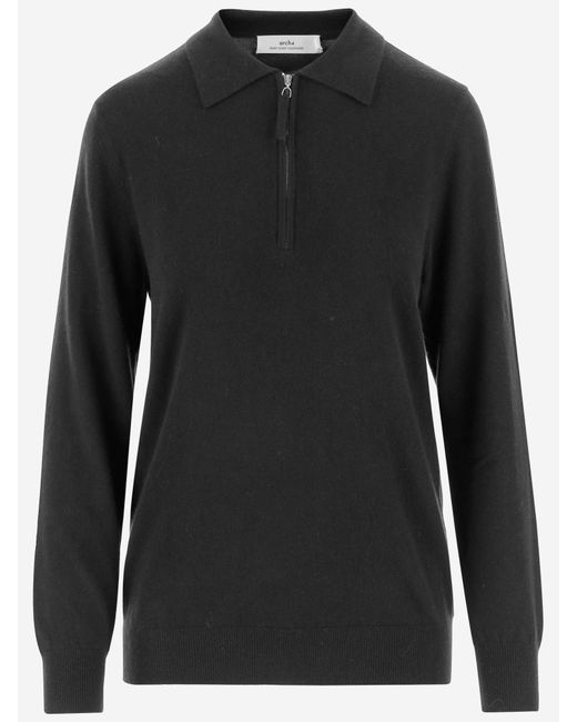 arch4 Black Cashmere Sweater