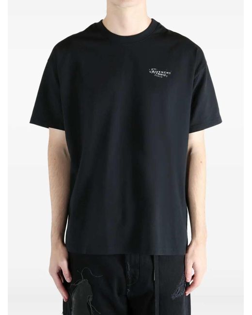 Givenchy Black Logo Cotton T-Shirt