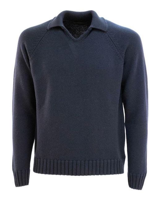 Zanone Pullover in Blue für Herren