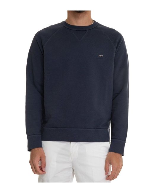 Fay Blue Sweaters for men