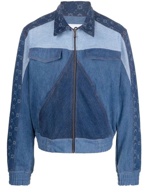 ジャケット・アウター marine serre moon monogram denim jacket marine serre moon monogram denim jacket
