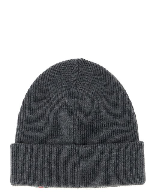 Gucci Black Web Detail Beanie for men