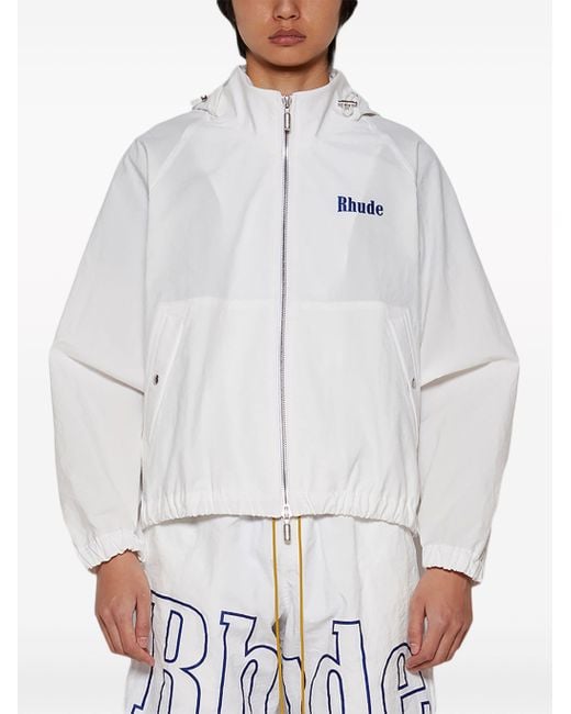 Rhude White Palm Track Jacket