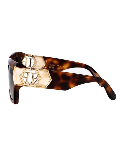 Philipp Plein Brown Sunglasses