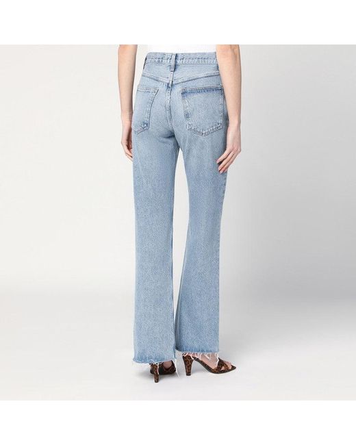 Agolde Blue Faded Light Jeans