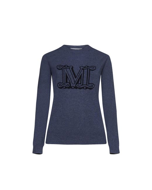 Max Mara Blue Bimba Cashmere Sweater