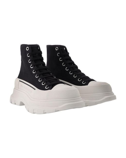 McQueen Blue Tread Slick Sneakers Canva