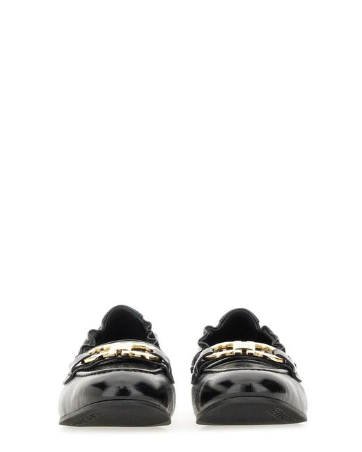 Ferragamo Black Jodie Leather Loafers
