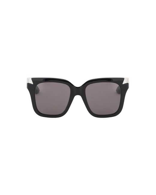 "occhiali da sole oversize punk" di Alexander McQueen in Black