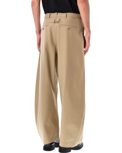 Comme des Garçons Natural Wide-Leg Cotton Trousers for men
