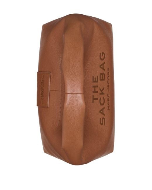 Marc Jacobs Brown The Sack Leather Handbag