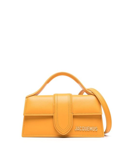 Jacquemus Orange Le Bambino Leather Tote Bag