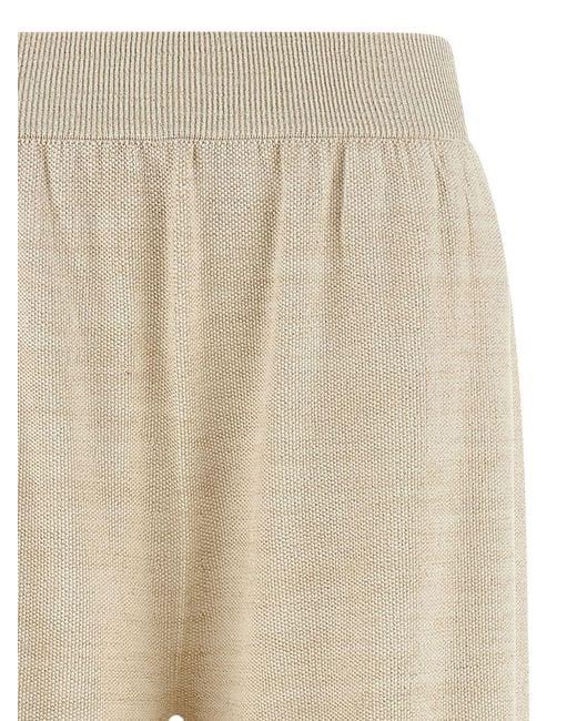 Fabiana Filippi Natural Cotton Wide-Leg Trousers