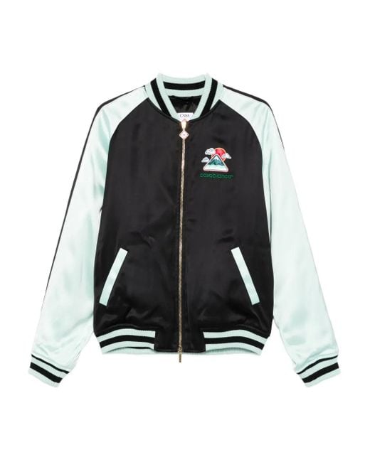 Veste Bomber À Logo Brodé Casablanca en coloris Black