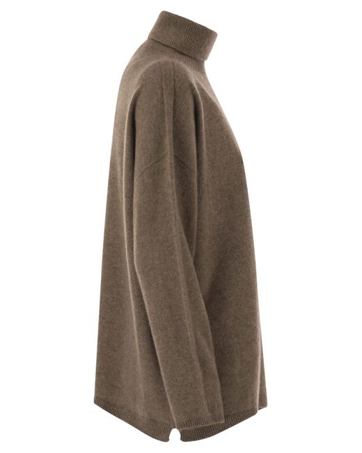 Vanisé Brown Giuly Maxi Cashmere Turtleneck