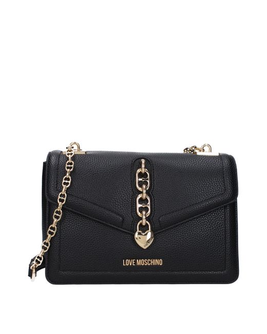 Love Moschino Black Liebe Moschino -Umhängetaschen Frauen Polyurethan schwarz