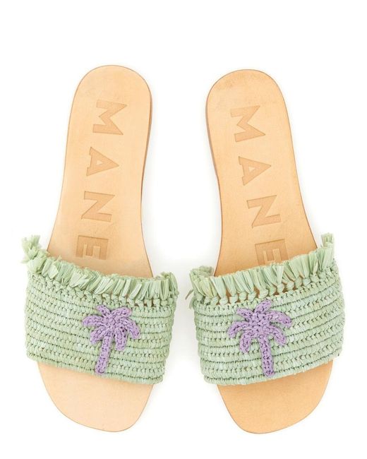 Manebí White Sandal With Logo