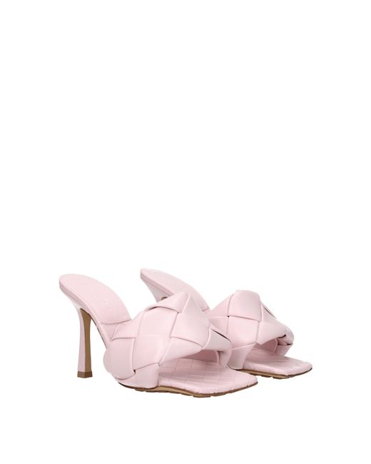 Bottega Veneta Pink Sandals/Cameo Leather