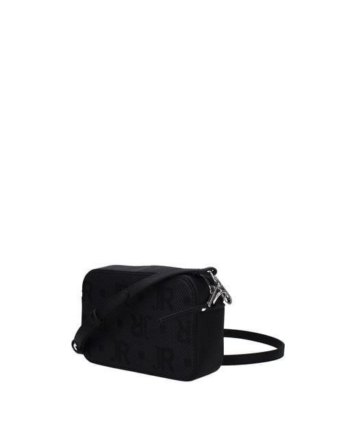 John Richmond Black Borse A Tracolla Donna Poliuretano Nero/Grigio for men