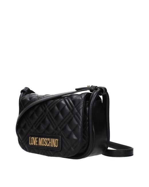 Love Moschino Black Crossbody Bags Polyurethane