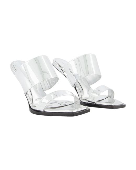 McQueen White Sandals