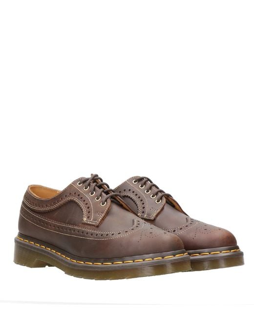 Dr. Martens Brown Flat Shoes