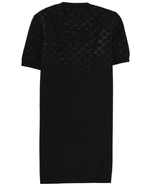 Gucci Black Wool Mini Dress