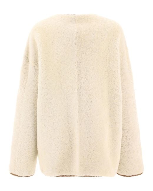 Giovi Natural Reversible Shearling Jacket Jackets