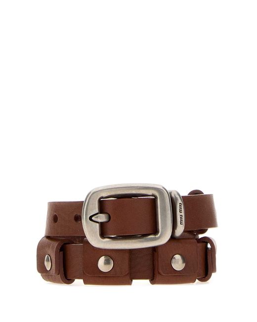 Miu Miu Brown Fashion Jewelry