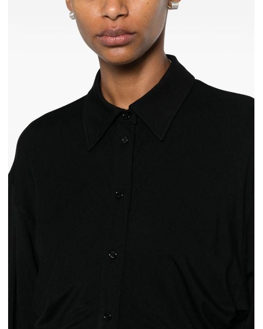 Totême Black Slouch Shirtdress