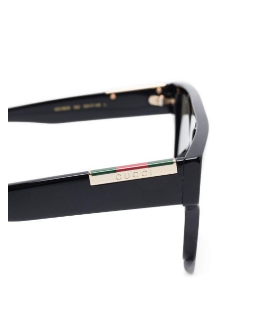 Gucci Gray Rectangular Shape Sunglasses