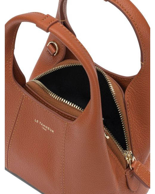 Le Tanneur Brown Handbags Orange