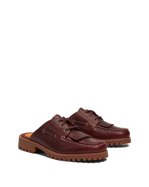 Timberland Brown Auth Mule Shoe Brgnd