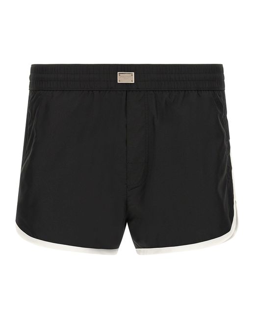 Dolce & Gabbana Technical Fabric Swimsuit in Black für Herren