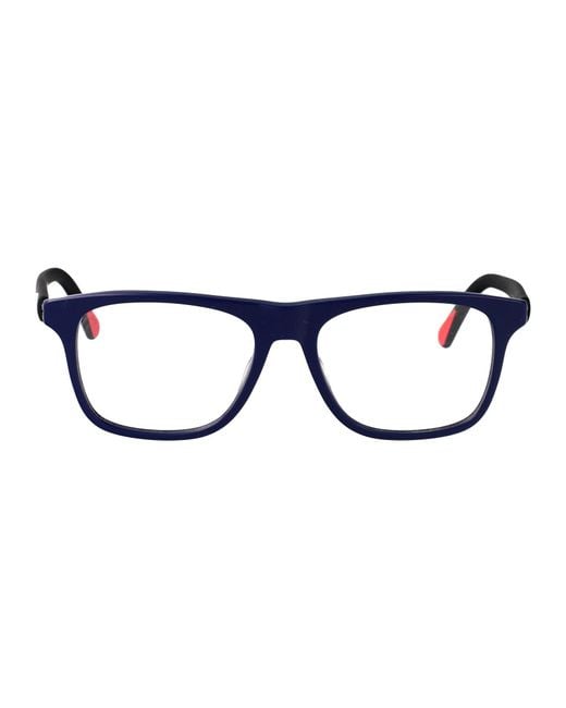 Moncler Blue Acetate Glasses for men