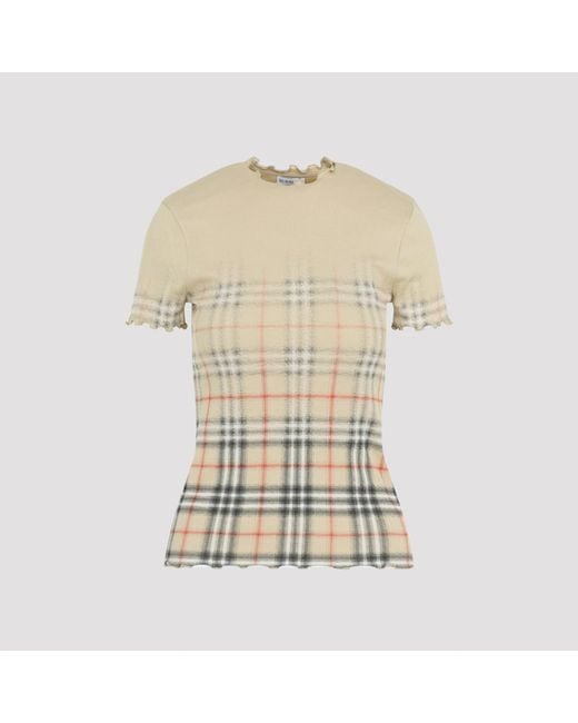 Burberry Natural Letty Degrade Cotton T-Shirt